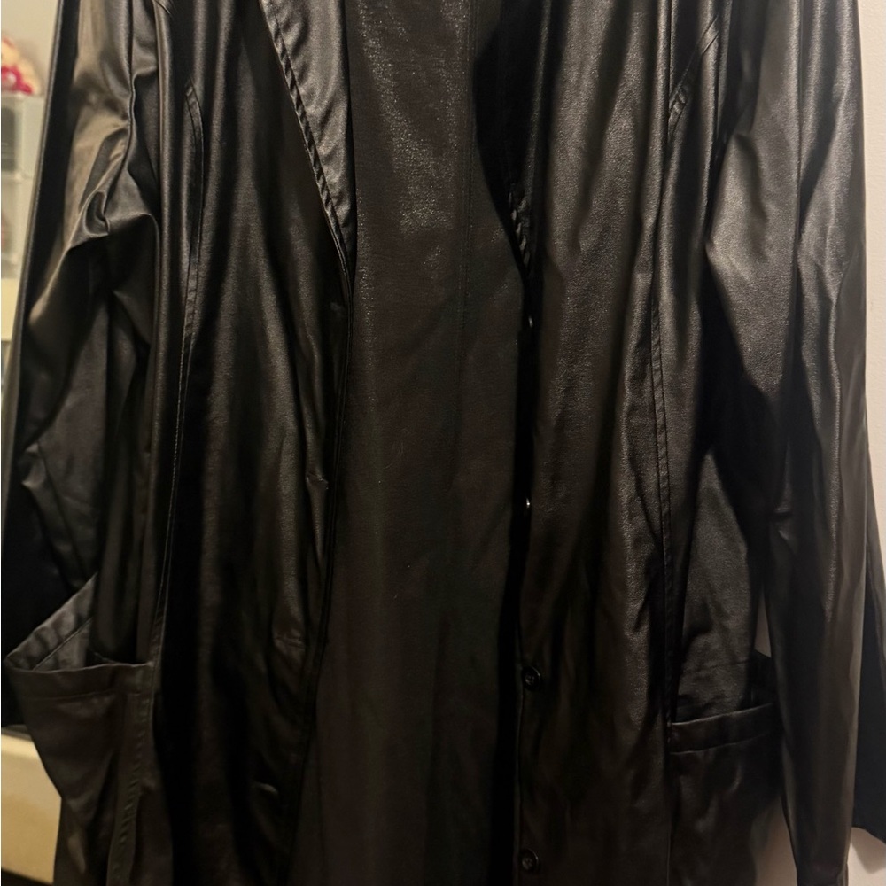 Black Faux Leather Jacket